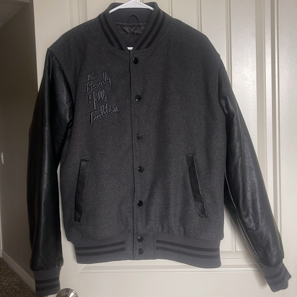 Vintage Varsity Bomber Jacket Beverly Hills - Picture 1 of 9
